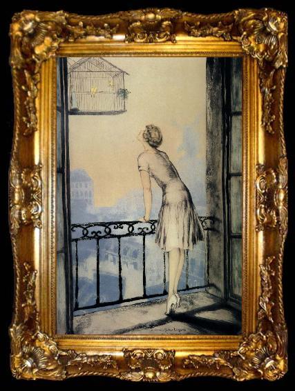 framed  Louis Lcart Montmartre, ta009-2